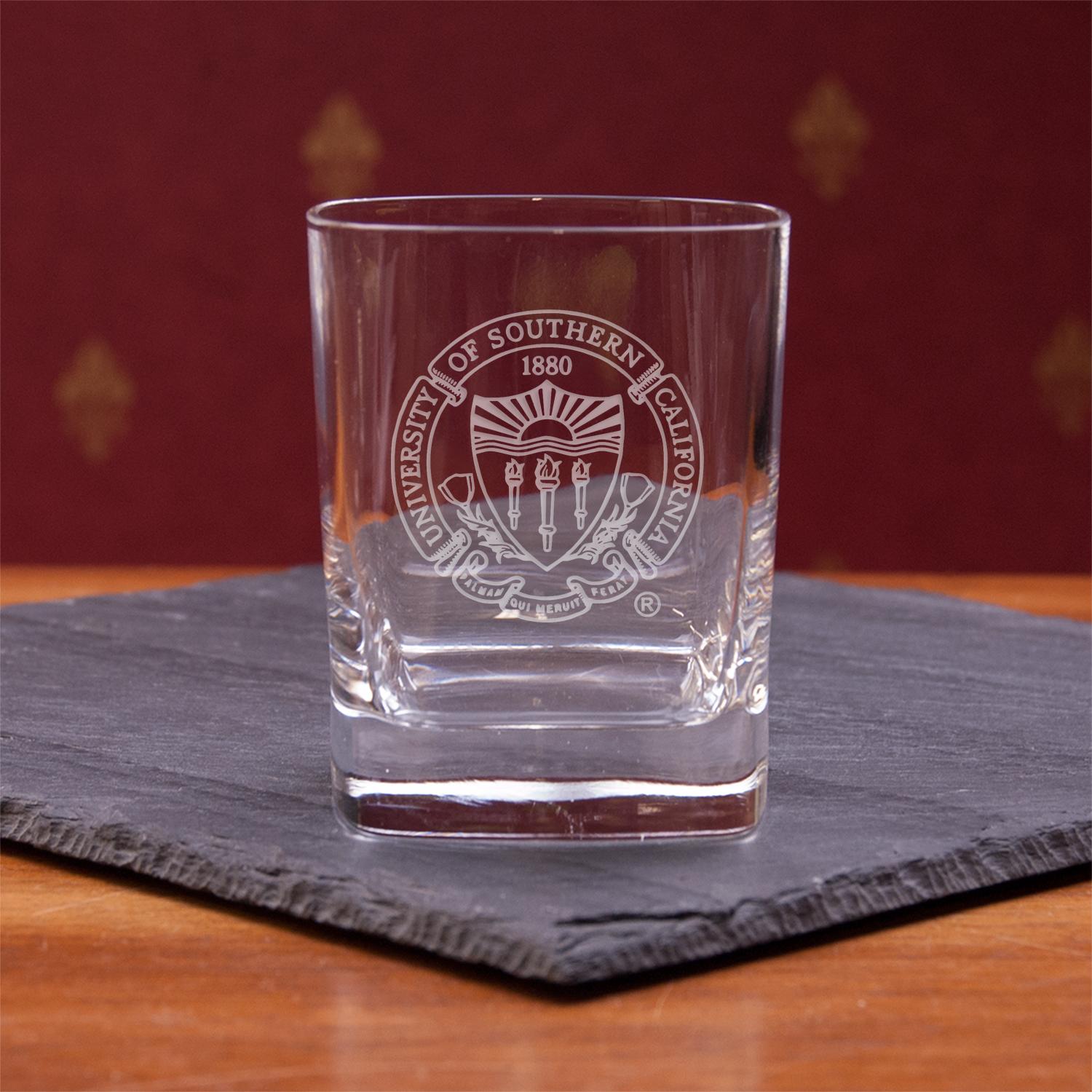 Seal Square Round Old Fashioned Glass 11.75oz Campus Crystal image01